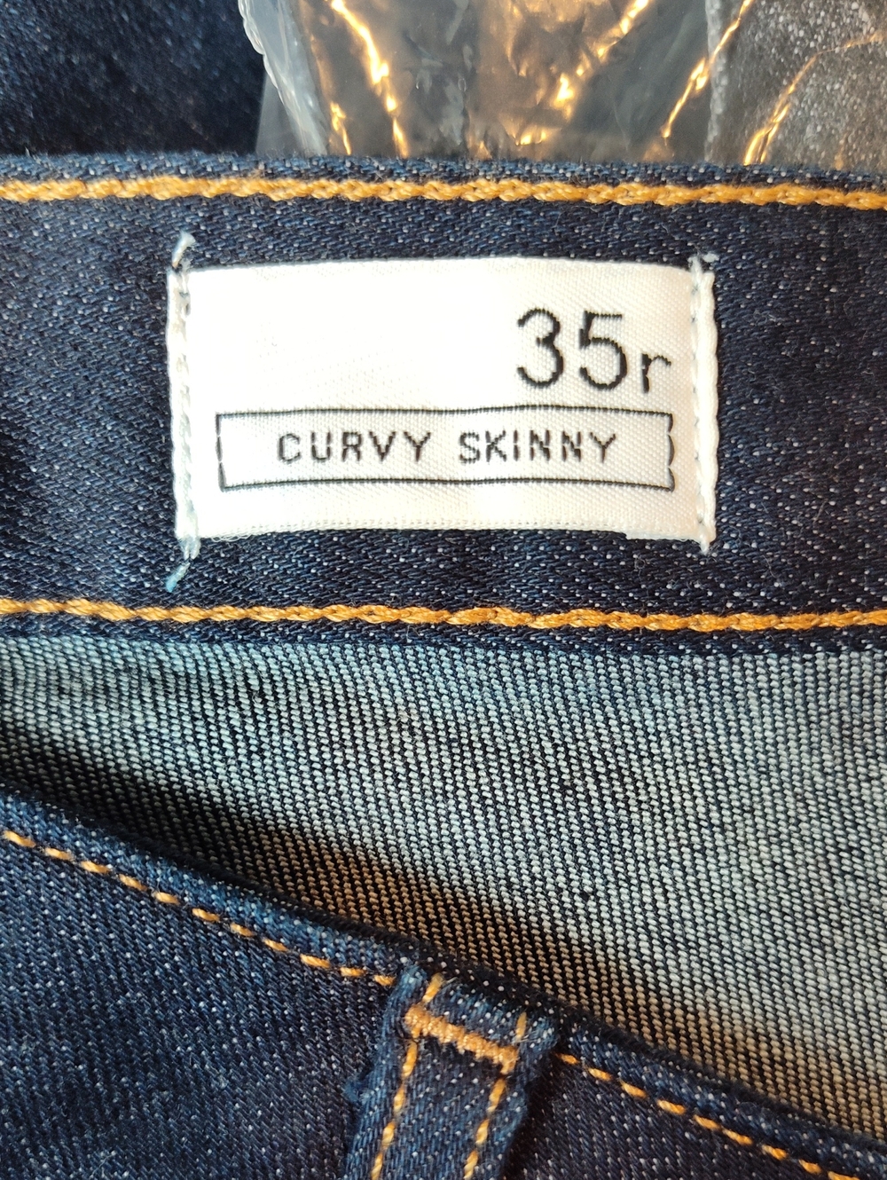 GAP 1969 Curvy Skinny Jeans - Dark Indigo Size 35R